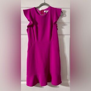 She + Sky Fuchsia Dress with Zipper Detail